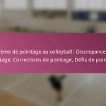 Système de pointage au volleyball : Discrepances de pointage, Corrections de pointage, Défis de pointage